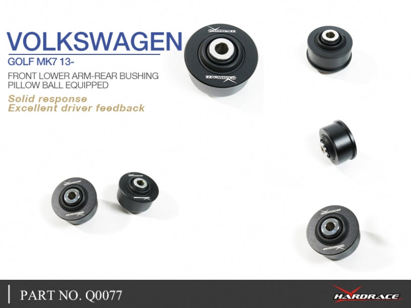 Mk7 GTI / R Hardrace FRONT LOWER ARM-REAR BUSHING Pillow Ball Equipped 2 PCS/SET Rear Side/Big