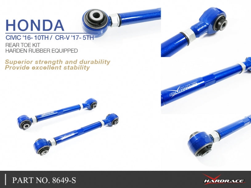 Hardrace Hardened Rubber Rear Toe Control Arm - 2 pcs/set