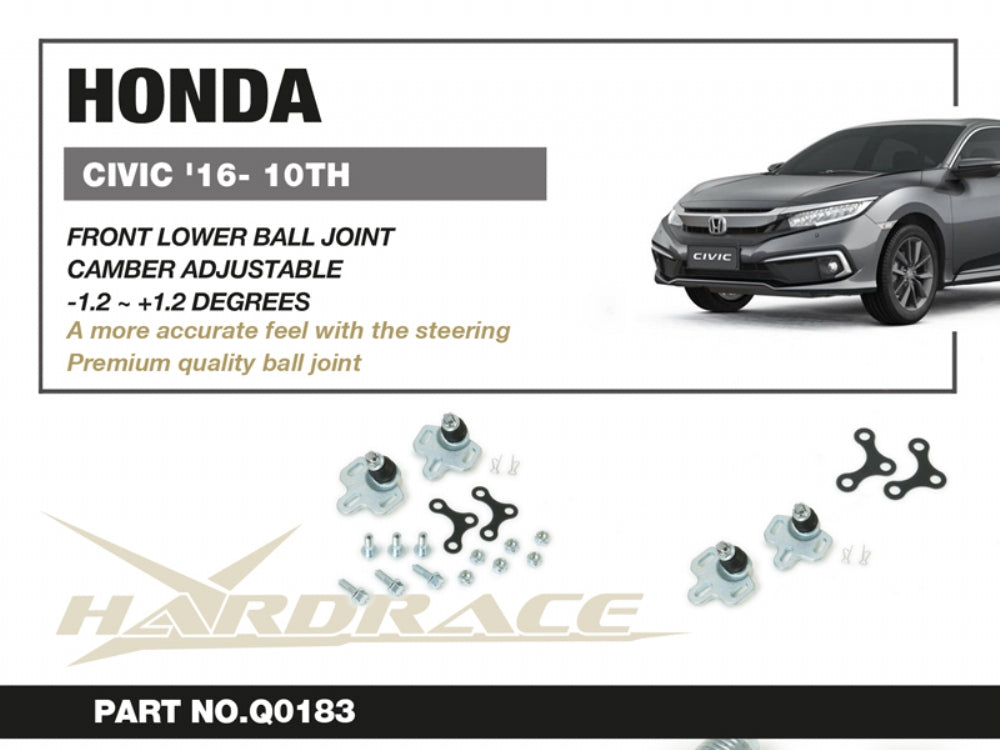 Hardrace Front Camber Adjusting Lower Ball Joint - 2pcs/set