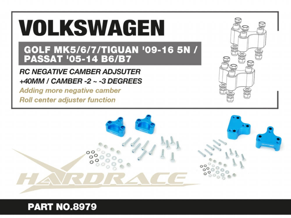 Mk7 GTI / R Hardrace NEGATIVE CAMBER ADJUSTER Camber -2 ~ -3 Degrees 2 PCS/SET