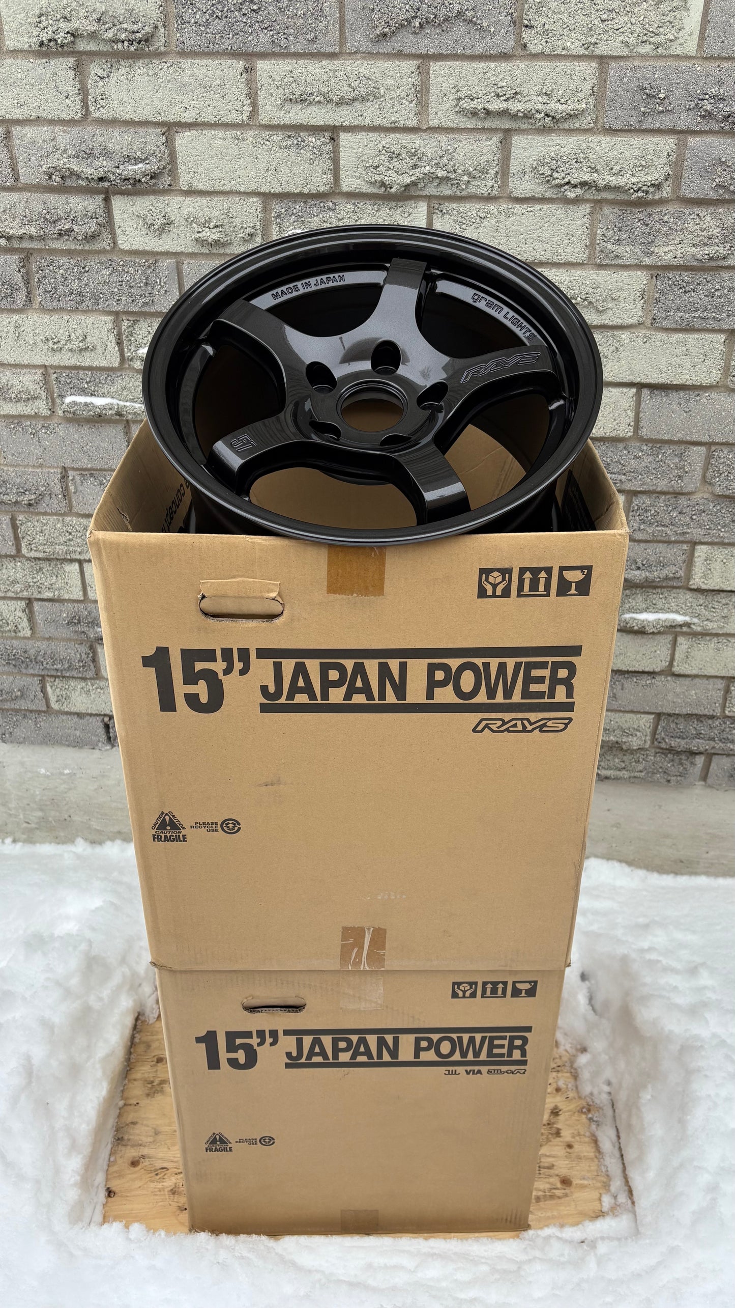 TrackStuff Special - Rays Gram Lights 57CR | 15x8 5x114.3 Super Dark Gunmetal