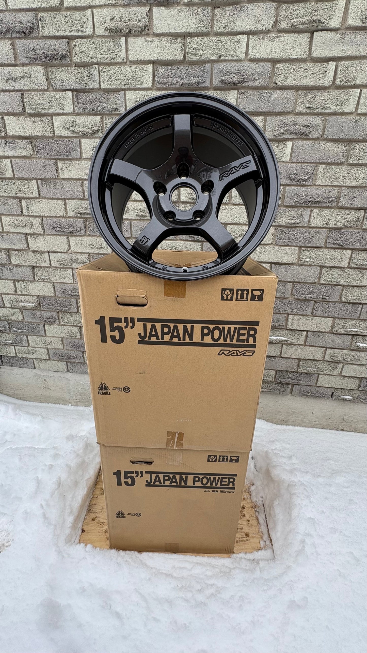 TrackStuff Special - Rays Gram Lights 57CR | 15x8 5x114.3 Super Dark Gunmetal