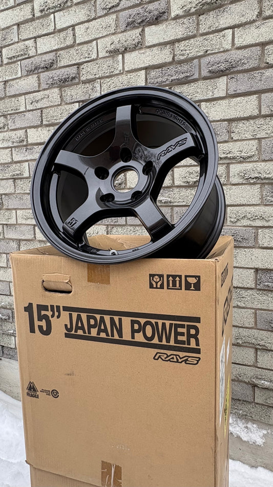 TrackStuff Special - Rays Gram Lights 57CR | 15x8 5x114.3 Super Dark Gunmetal