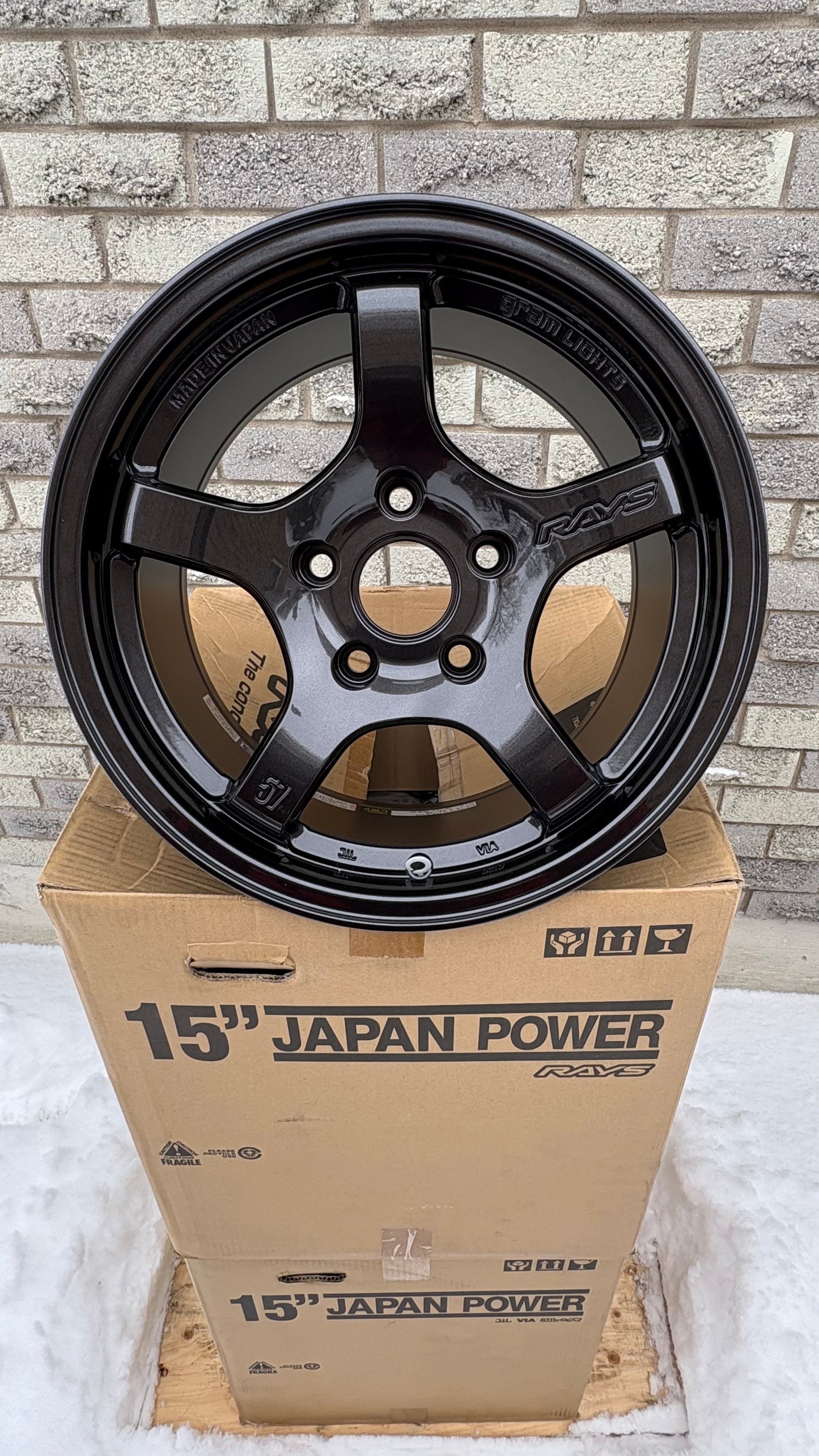 TrackStuff Special - Rays Gram Lights 57CR | 15x8 5x114.3 Super Dark Gunmetal