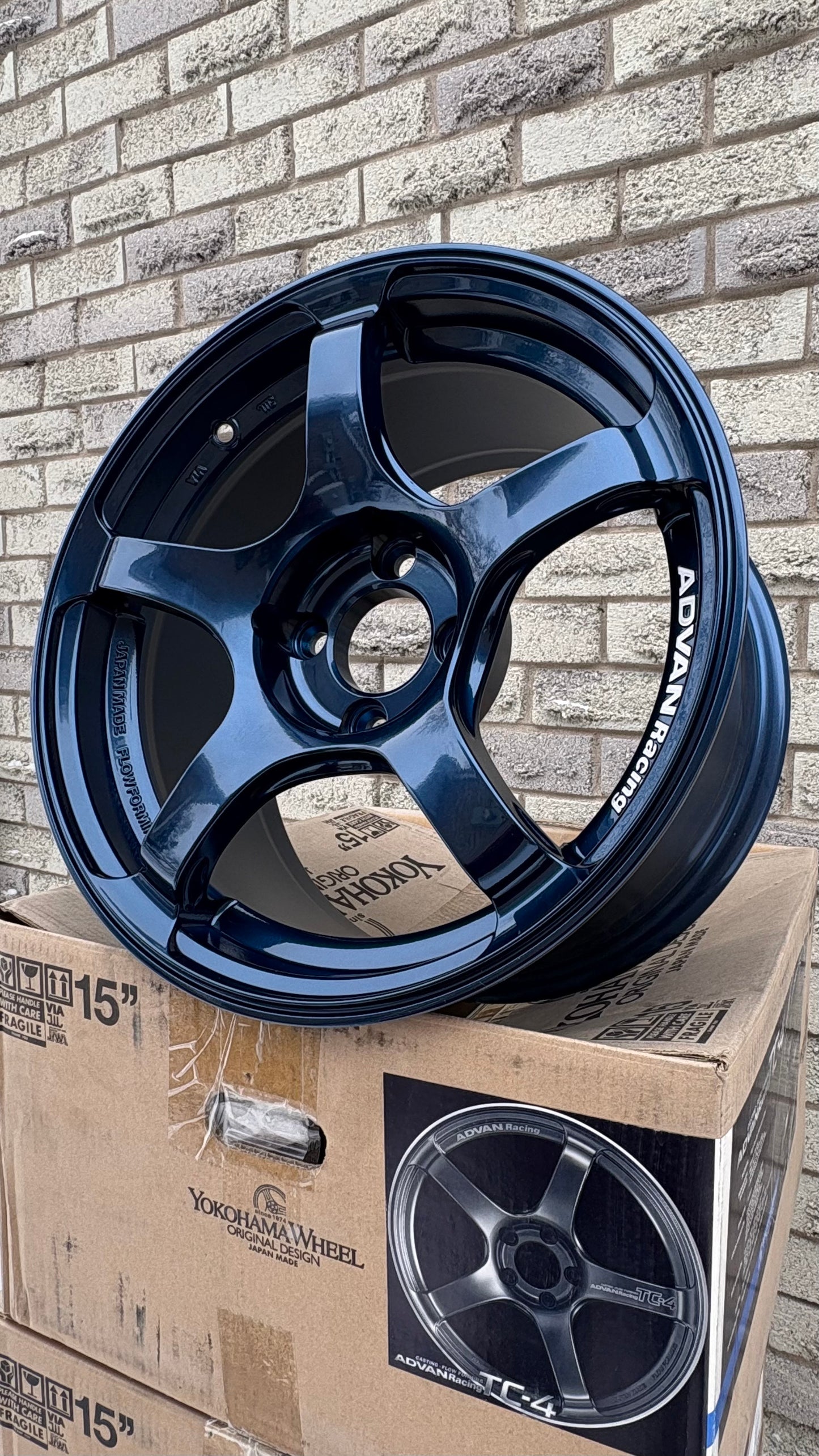 TrackStuff Special - ADVAN Racing TC-4 15X8.0 +35 4x100 RACING INDIGO BLUE