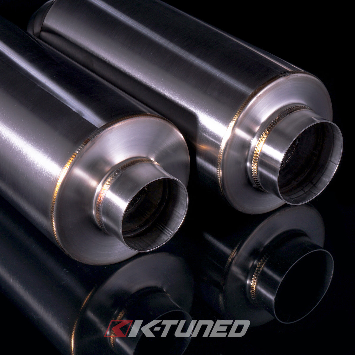 K-Tuned Universal Muffler - Turndown 2.5' Inlet  / 3.5' Exit