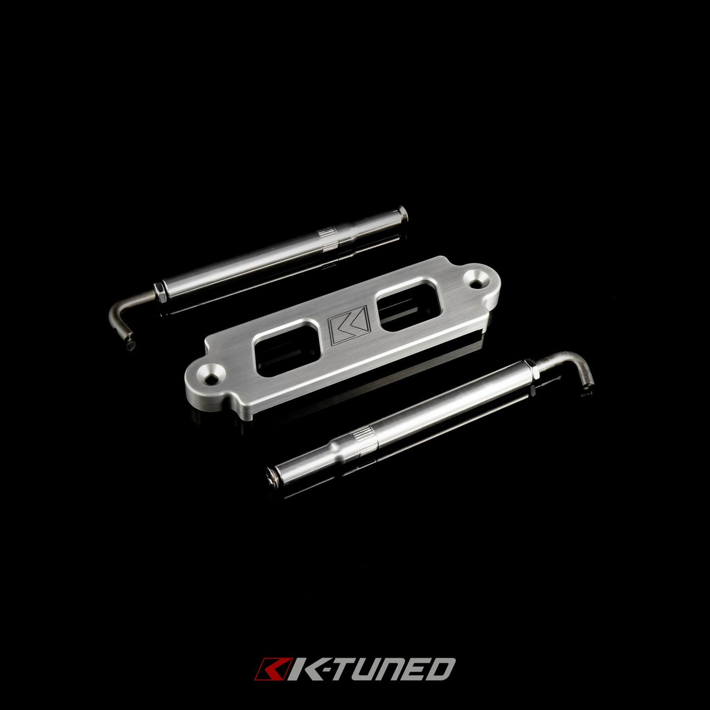 K-Tuned Battery Tie-Down (06+ Civic / 8th and 9th gen) - Silver