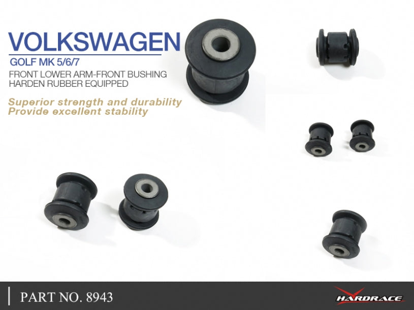 Mk7 GTI / R Hardrace FRONT LOWER ARM-FRONT BUSHING Harden Rubber Equipped 2 PCS/SET