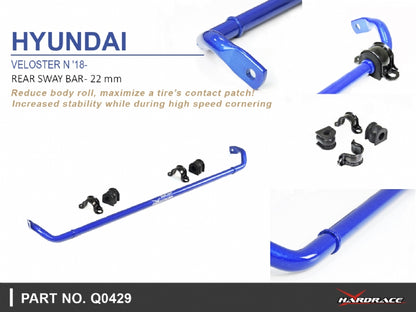 Hardrace Rear Sway Bar Veloster N