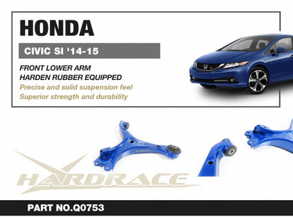 Hardrace Hardened Rubber Front Lower Arms - 2pcs/set (ONLY FITS 14-15 Si)