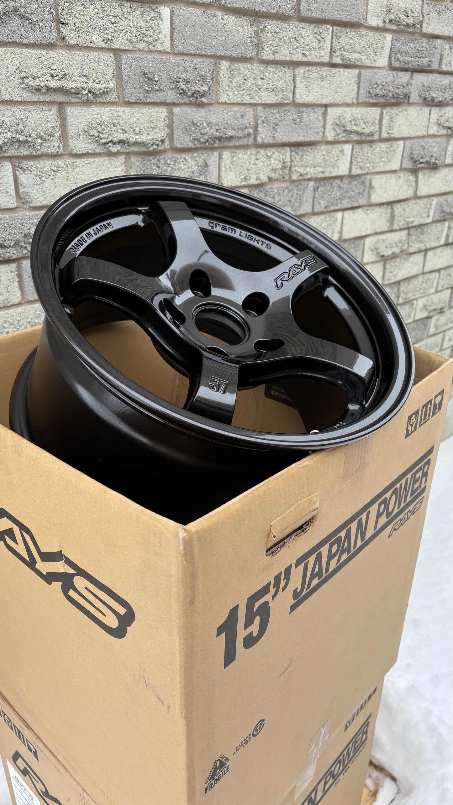 TrackStuff Special - Rays Gram Lights 57CR | 15x8 5x114.3 Super Dark Gunmetal