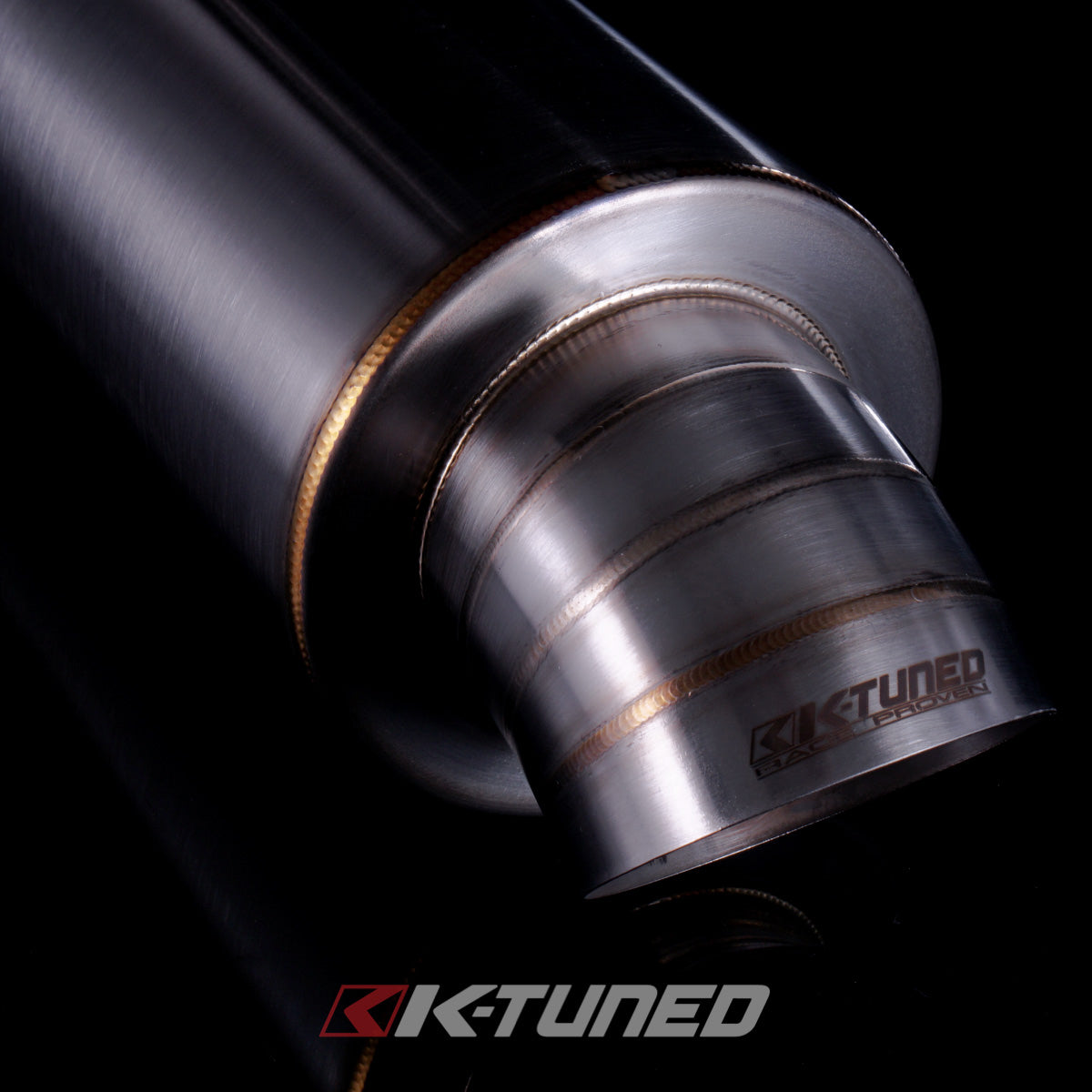 K-Tuned Universal Muffler - Turndown 3' Inlet  / 3.5' Exit