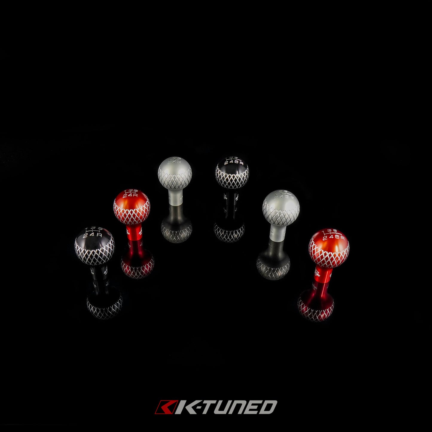 K-Tuned TR3 Shift Knob - Red Tall 6 Speed