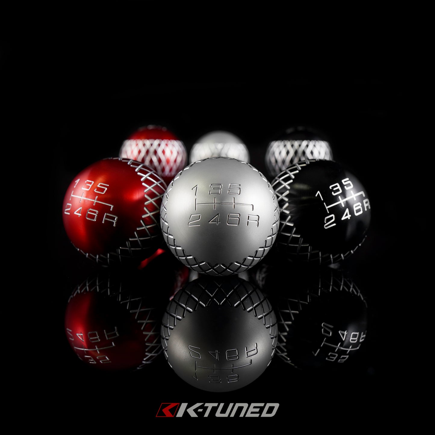 K-Tuned TR3 Shift Knob - Red Tall 6 Speed