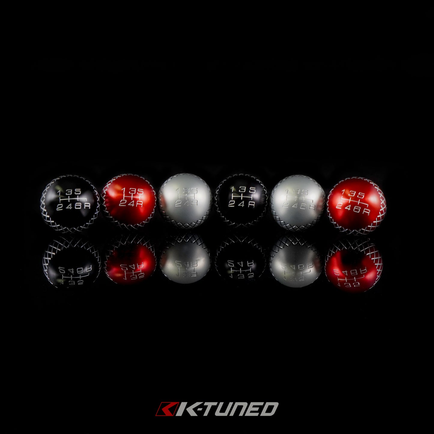 K-Tuned TR3 Shift Knob - Red Tall 6 Speed